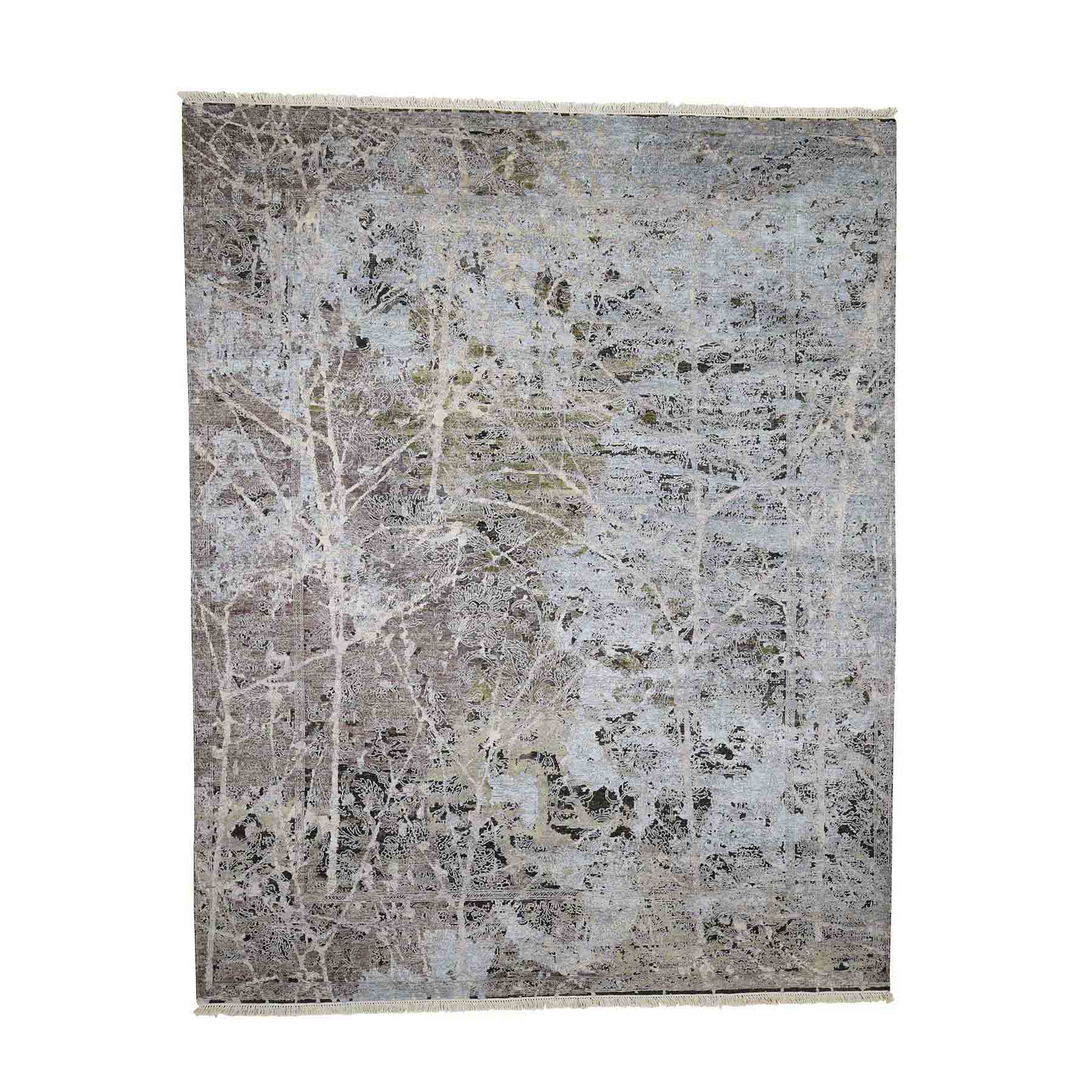 N/A Silk Hand-Knotted Area Rug 8'0